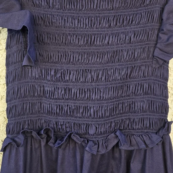 Sea New York Gladys Navy Smocked Maxi Dress - Picture 7 of 14